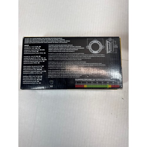 Kicker CSC35 30W RMS CS Series 3.5" Coaxial Speakers - Picture 2 of 3