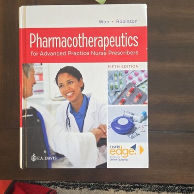 Pharmacotherapeutics Fifth Edition Hardcover Woo Robinson F.A. Davis Online Acc 