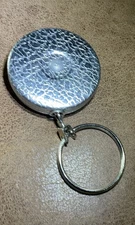 Vintage Key-Bak Retractable Keychain W/Belt Clip USA West Coast Chain Mfg. Co.