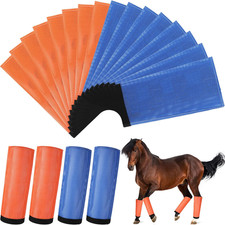 Set of 16 Mesh Fly Boots for Horse Breathable Mesh Horse Boots Protective Horse