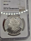 1879-S Morgan Silver Dollar $1 NGC MS64 San Francisco ☆ Bright White Lusterful