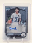 DEREK DIXON 2025-26 BOWMAN CHROME U 1ST AUTO BASE #CPA-DD BASKETBALL UNC Q1492