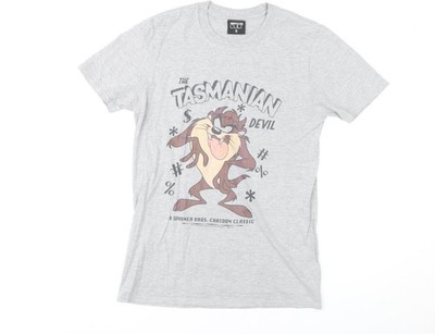 Graues T-Shirt Herren UK Größe S ABSOLUTE CULT