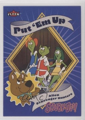 2024 Fleer Scooby Doo Put 'em Up! Stickers Alien Scavenger Hunters #43 0jr6
