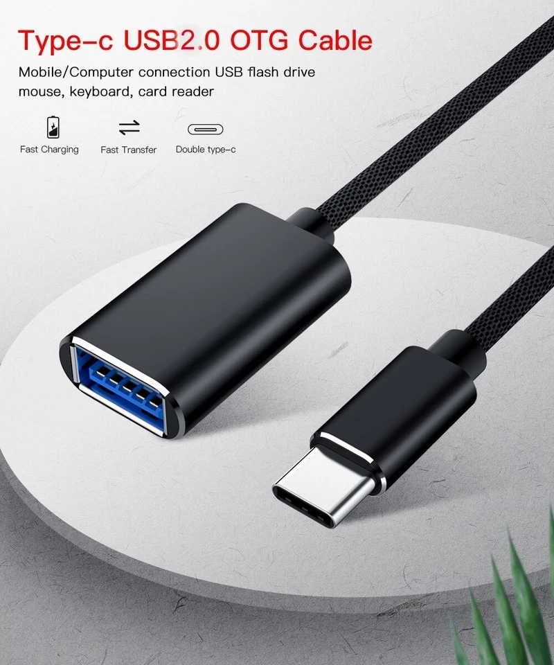 USB C Adapter OTG USB Type C auf USB A Stick iPhone Samsung Xiaomi Buchse Huawei - Bild 4 von 4