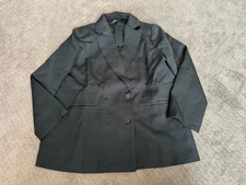 Lioness Women  s Oversized Wyoming Blazer Black Size 8 large 