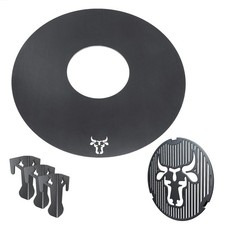 Grill Ring 55 Cm + Grilleinsatz Ø 20 Cm + Écarteur | Rond | Acier | Plancha