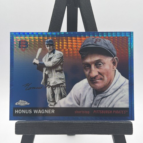 2025 Topps Chrome Platinum Anniversary - Honus Wagner #439 Blue Prism Refractor
