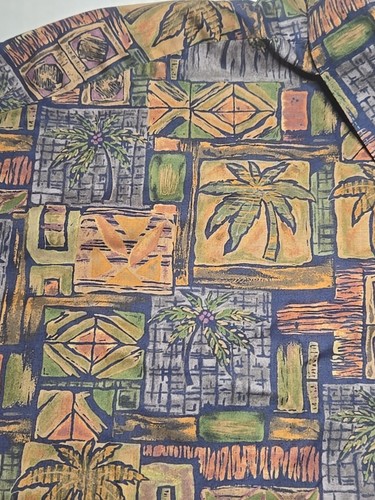Vintage Tori Richard Button Up Shirt Hawaiian Mens XL All Over Print AOP - Picture 3 of 11