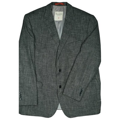 BENVENUTO 30 XXXL Sakko grau Herren Jacke Blazer Business Übergröße Leinen