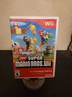New Super Mario Bros. Wii (Nintendo Wii, 2009) No Manual Tested Free Shipping