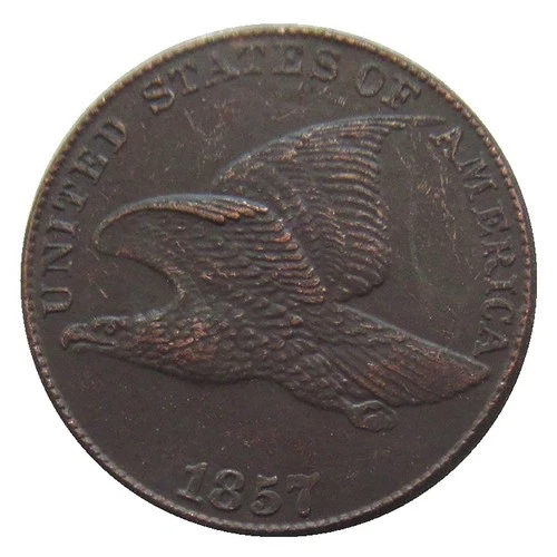1857 Flying Eagle Cent Very Good VG Commemorative Coin As Shown in the Figure