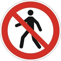 Verbotszeichen Asr A1.3/DIN En Iso 7010 FußGäNger Verboten Ku.