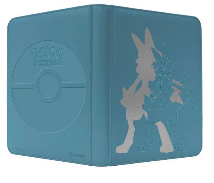 Elite Series Lucario 9 Pocket Zippered PRO Binder for Pokémon 360 Card Side Load