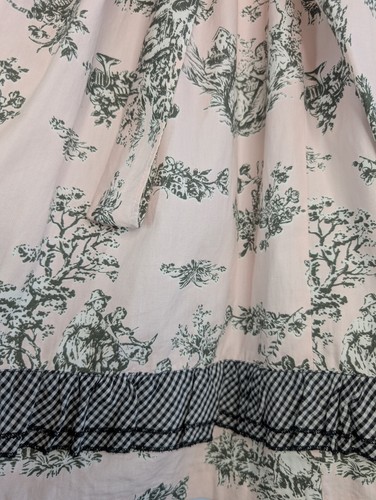 Laura Ashley London Pink & Black Waverly Toile Size 5 Tulle Layered Dress - Picture 5 of 9
