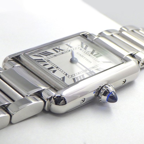 Cartier Watch Tank Must SM WSTA0051 Rectangular Dial Stainless Steel Quartz - Picture 2 of 10