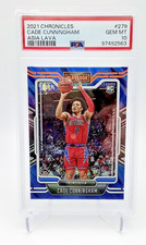 2021-22 Chronicles Cade Cunningham Asia Lava Rookie PSA 10 POP 1 Non Auto 279 RC