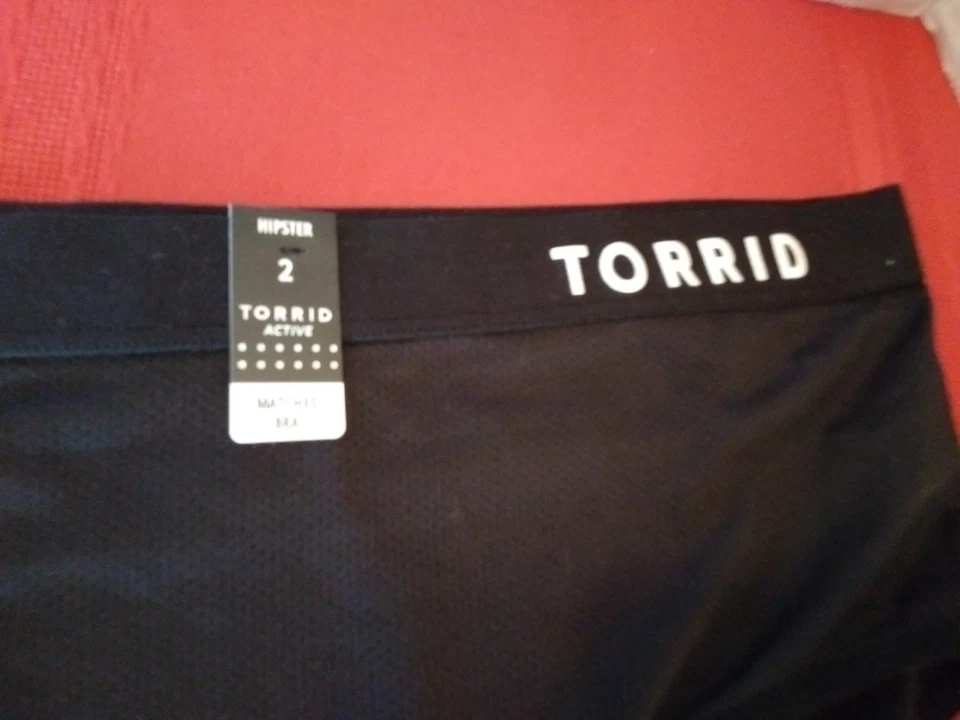 NWT Torrid Active Hipster Black size 2 - Image 3 of 4