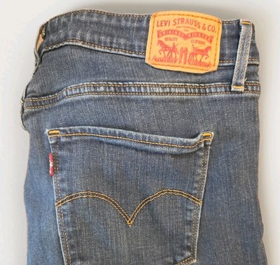 Levis 721 High Rise Skinny Jeans Womens Sz 33x24 Denim Blue Excellent Condition