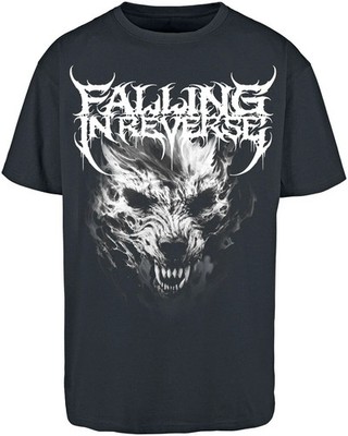 Falling In Reverse T-Shirt Herren Wolf schwarz Band-Merch, Bands 100% Baumwolle