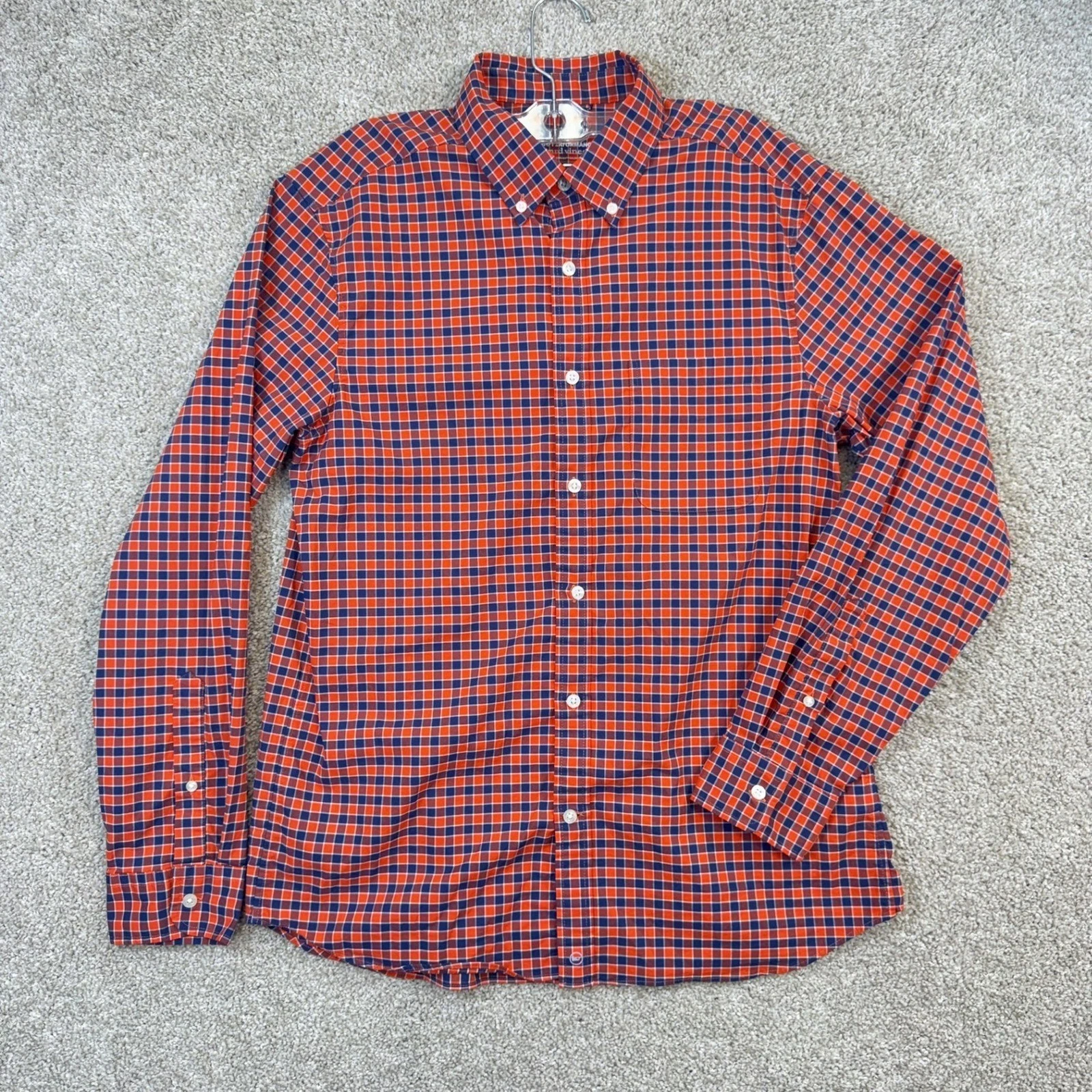 Vineyard Vines Mens M OTG Performance Gingham Button Down Shirt Orange Navy brrr
Opens in a new wind