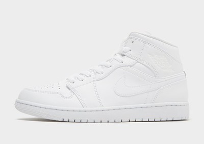 Authentic Jordan Air 1 Mid  (Herren Größen: UK 8, 9 & 11,5) Triple White