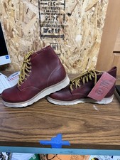 Red Wing 8166 Work Boots Mens 8 D Brown Leather Traction-tread Sole USA Made NOS