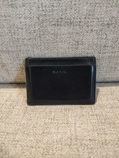 Paul Smith Black Leather Card Holder Used Rainbow Edging Made in Spain