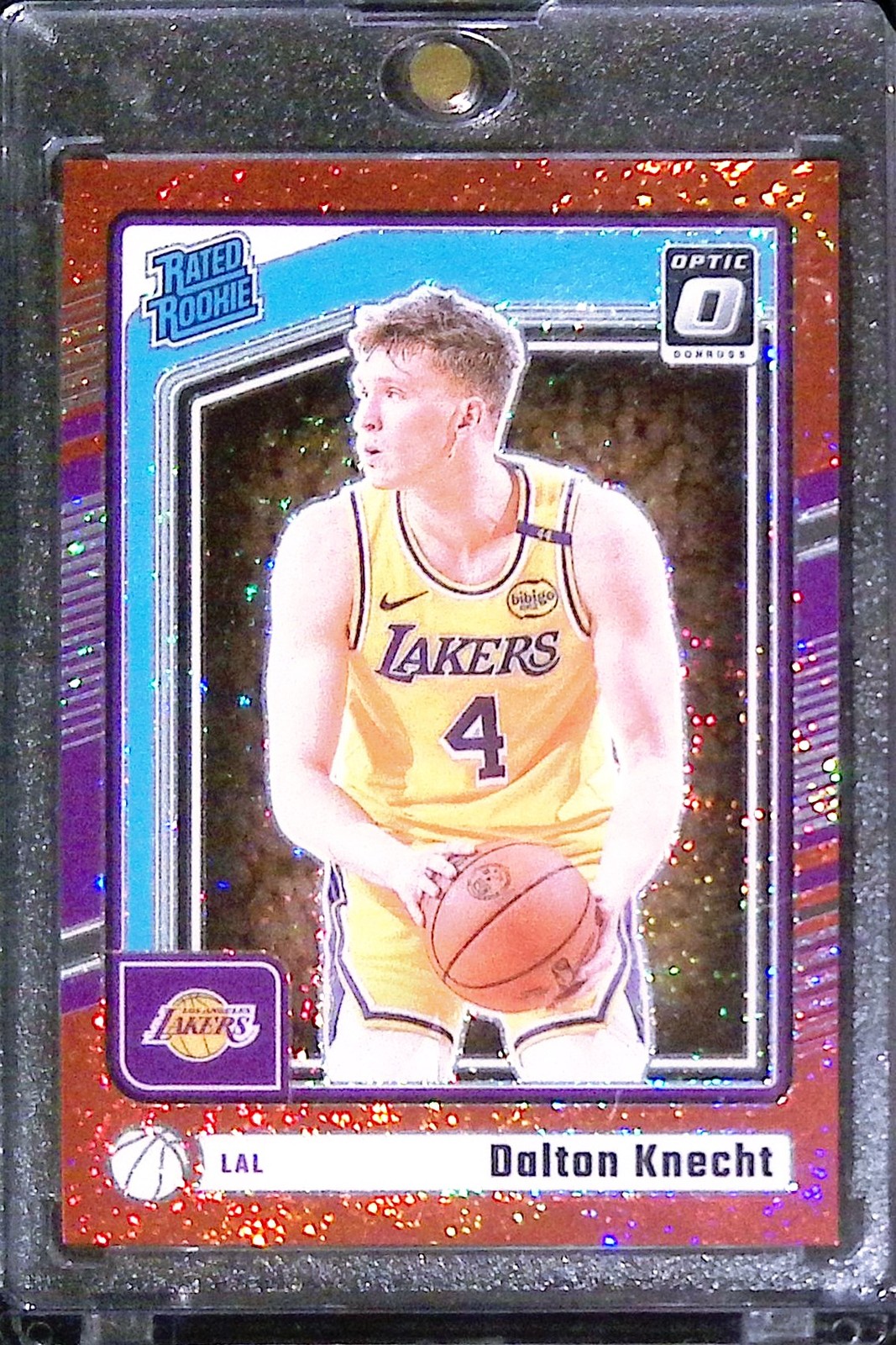 2024-25 Donruss Optic #256 Dalton Knecht Red Glitter #/75