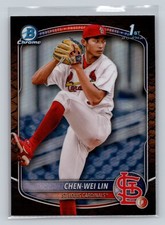 2025 Bowman Chrome Chen-Wei Lin 1st Reptilian Refractor #BCP-141 Cardinals