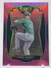 Chris Bassitt 2021 Panini Select PINK Prizm #'d 03/10 Premier Level A's