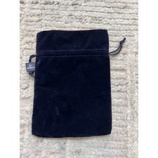 Swarovski Jewelry Pouch Drawstring Velvet Blue Gift Bag