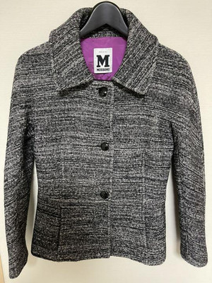 Missoni Women M Used only once Jacket Coat White Black Almost unused Unique LTD