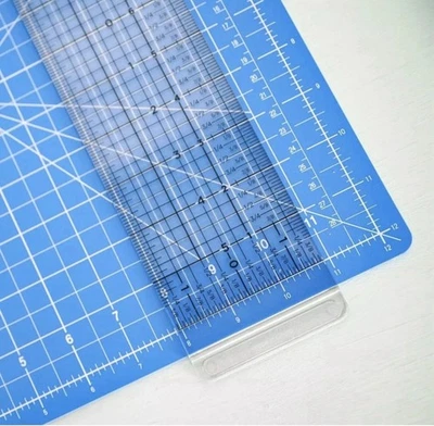 Creative Memories BLUE CUTTING MAT LAYOUT BUNDLE WITH RULER-NEW COLOR-BRAND NEW!