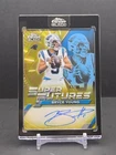 Bryce Young 2025 Topps Chrome Black Super Futures AUTO Gold Refractor 01/50 KG2