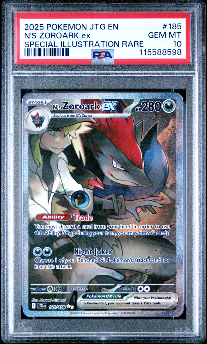 ゾロアーク　プロモ　bw psa9 PSA 10 N's Zoroark ex 185/159 Sv09: Journey Together Holo Guard