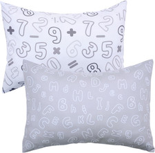 Toddler Pillowcases for Boys Grils 13X18 Neutral Baby Pillowcase 2 Pack