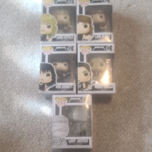 Funko Pop! Rocks Metallica Vaulted Set James Hetfield Lars Ulrich Kirk Hammett