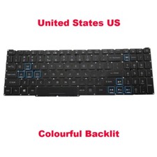 RGB Backlit Keyboard For ACER Predator Helios 300 LG5P N90BL English US No Frame