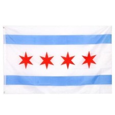 City of Chicago SuperPoly Flag 2'x3' Banner Brass Grommets polyester 100D