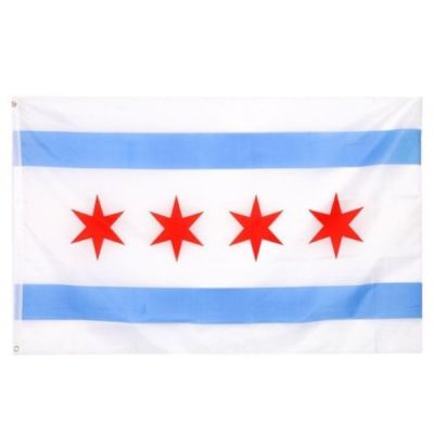 City of Chicago SuperPoly Flag 2'x3' Banner Brass Grommets polyester 100D
