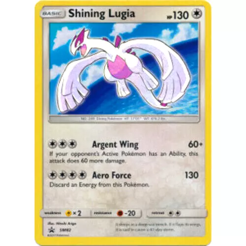 Carta Pokémon Lendário Lugia Luminescente Sol E Lua 82