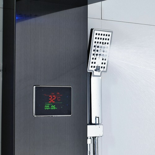 Stainless Steel Shower Panel Tower System LED Rainfall Waterfall Head Column UK - Picture 13 of 234