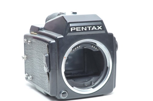 Pentax 645 Medium Film Camera Body W/220 film Holder & Manual Release Key10