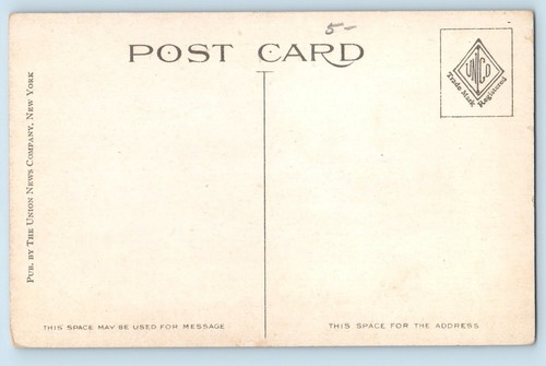 c1910's U.S.S Rhode Island Steam Battleship View New Port Rhode Island Postcard - Bild 2 von 2