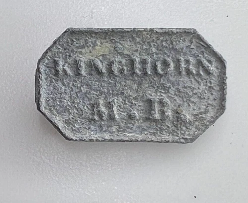 Antique Scottish Communion token Kinghorn Fife 1848 BZ3793
