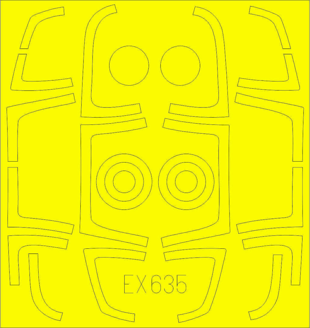 Eduard 1/48 paint masks F-15C MSIP II TFace for Great Wall Hobby - EX635 Eduard 1/48 paint masks F-15C MSIP II TFace for Great Wall Hobby - EX635
