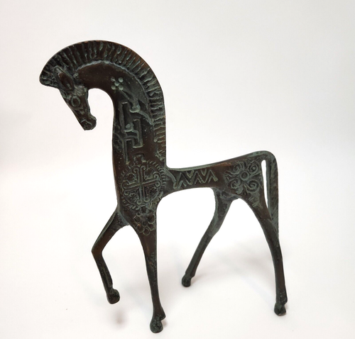 Etruscan Greek Bronze Horse - Mid Century Modern - Picture 9 of 11