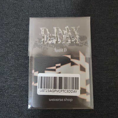 BTS SUGA Agust D 'D-DAY' WEVERSE SHOP PVC POB OFFICIAL PHOTO CARD