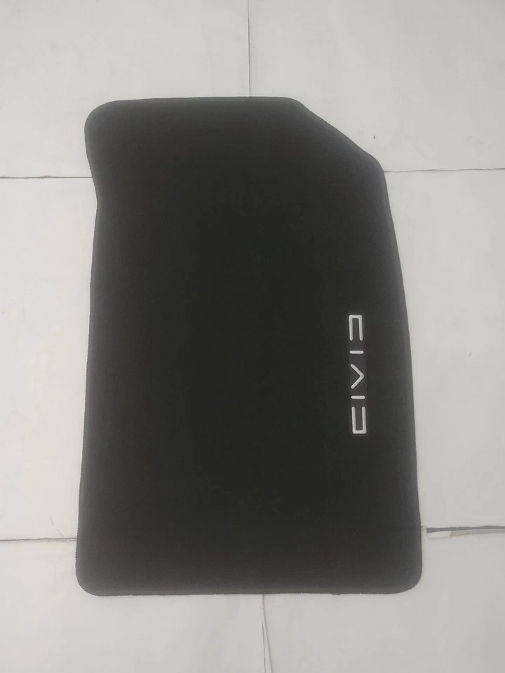 Alfombrillas alfombra de nailon negras con emblema Fit 01-05 HONDA CIVIC Foto 3 de 4